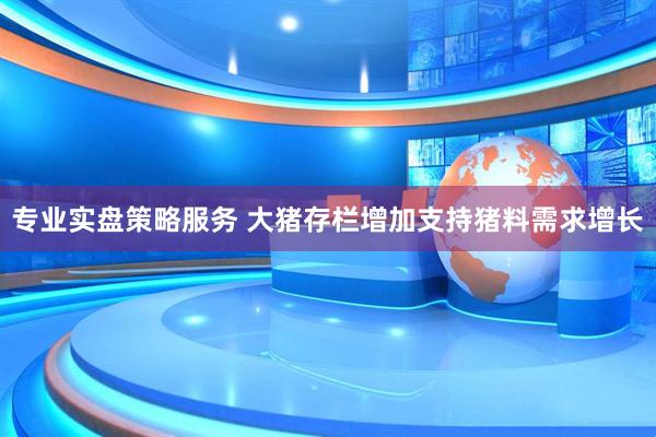 专业实盘策略服务 大猪存栏增加支持猪料需求增长