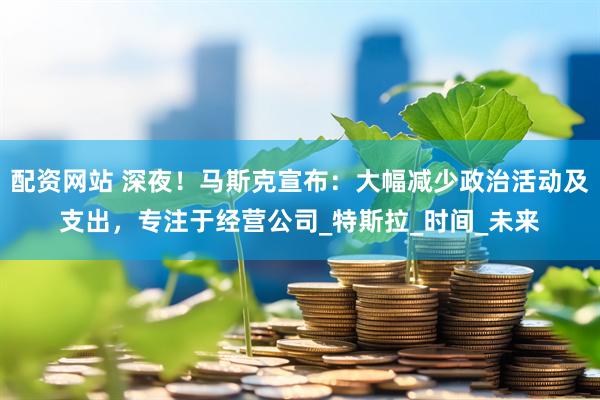 配资网站 深夜！马斯克宣布：大幅减少政治活动及支出，专注于经营公司_特斯拉_时间_未来